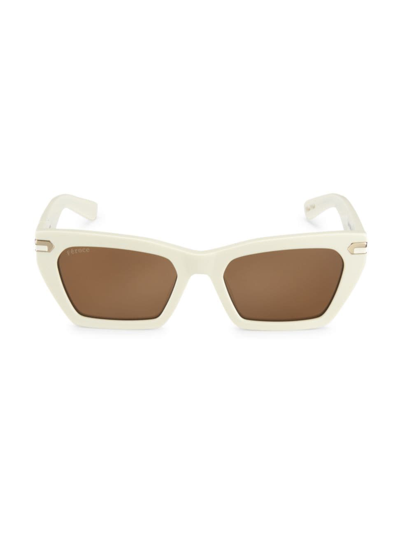 Feroce Women's Heather Mini 51mm Square Sunglasses In Creme