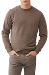 Rodd & Gunn Cashmere Merino Half-zip Sweater In Fawn