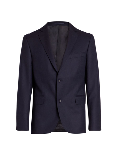 Officine Generale Worsted Wool Suit Jacket In Blue