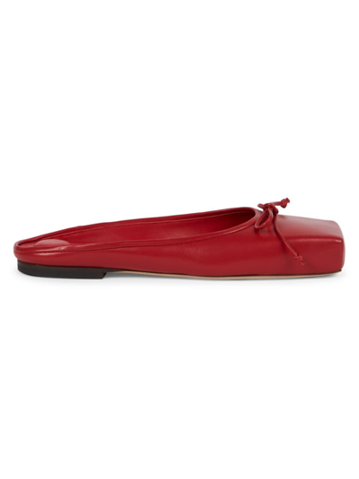 Jacquemus Les Ballets 方头穆勒鞋 In Red