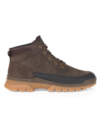 Barbour Men's Miller Lace-up Leather Derby Boots In Choco