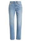Re/done 90s High-rise Loose Straight-leg Jeans In Worn Blue