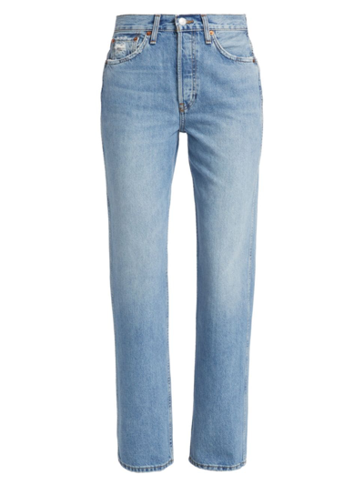 Re/done 90s High-rise Loose Straight-leg Jeans In Rio Fade