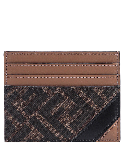 Fendi Credit Card Holder In Brown