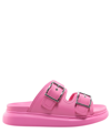 Alexander Mcqueen 50mm Double-buckle Sandals In Pink