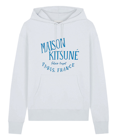 Maison Kitsuné Logo-print Cotton Hoodie In Khaki