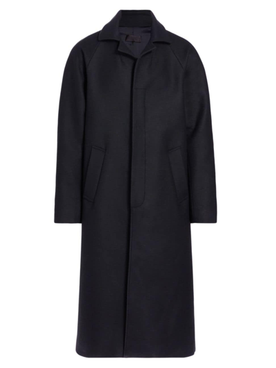 Nili Lotan Men's Drinela Wool-blend Coat In Dark Navy