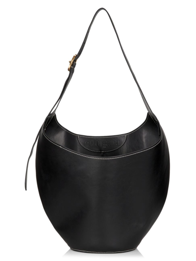 Cult Gaia Odette Leather Tote In Black