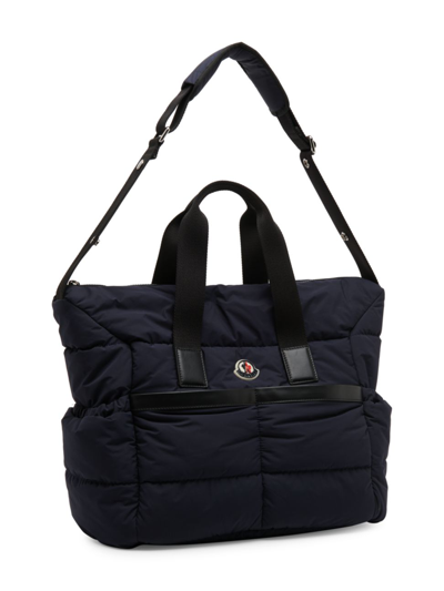 Moncler Mommy Nylon Tote Bag & Changing Mat In Black