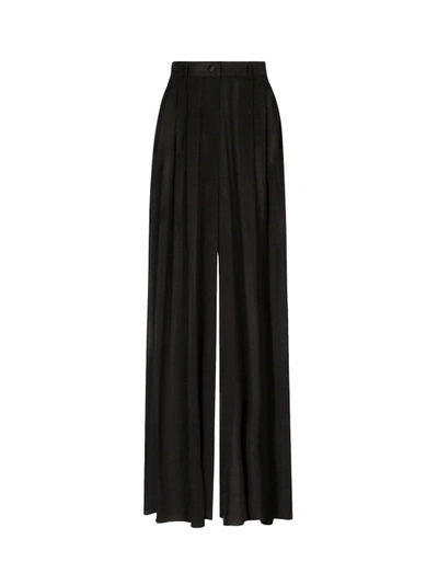 DOLCE & GABBANA CHIFFON TROUSER WITH REMOVABLE SHORTS