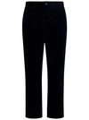 POLO RALPH LAUREN BLUE STRETCH COTTON CORDUROY TAPERED TROUSERS