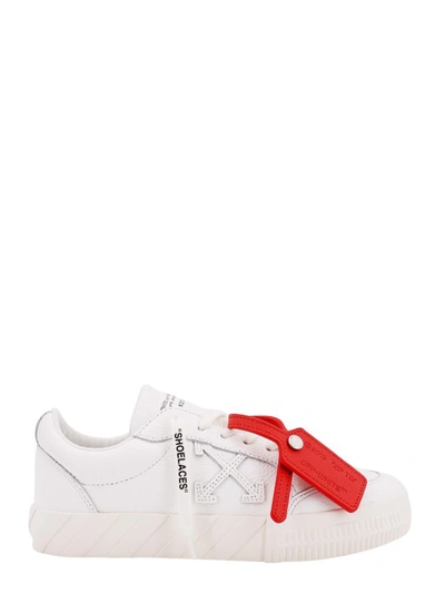 Off-white Low Vulcanized Sneakers In Beige