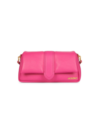 Jacquemus Women's Le Petit Bambimou Shoulder Bag In Neon Pink