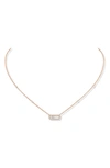 Messika Women's Move Uno 18k Rose Gold & Diamond Pendant Necklace In Pink Gold