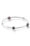 Ippolita Sterling Silver Rock Candy® Wonderland 5 Stone Bangle In Metallic Rainbow In Silber