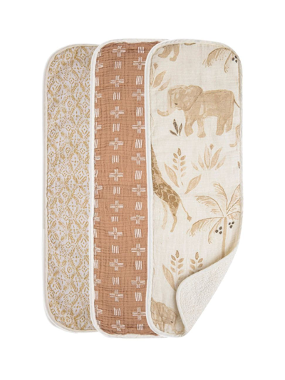 Crane Baby Baby's 3-pack Kendi Burp Cloths Set In Neutral