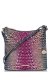 Brahmin Katie Melbourne Embossed Leather Crossbody In Violet Quartz