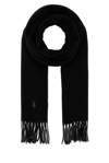 POLO RALPH LAUREN POLO RALPH LAUREN LOGO EMBROIDERED FRINGED SCARF