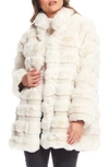 DONNA SALYERS FABULOUS-FURS DONNA SALYERS FABULOUS FURS RAINIER REVERSIBLE FAUX FUR COAT