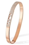 Messika Pink Gold And Diamond Move Noa Bangle