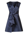 Alberta Ferretti Sleeveless Pinched-waist Dress In Blue