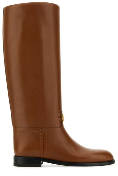 Bally Hollie Leather Knee-high Boots In Brown