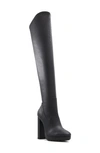 Aldo Dallobrelia Over The Knee Platform Boot In Black