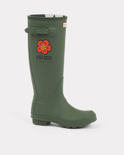 Kenzo Bottes Wellington X Hunter Femme Kaki Fonce In Green