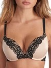 Camio Mio Push-up Plunge Bra In Black,hazel