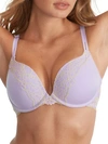 Camio Mio Push-up Plunge Bra In Lavender,sulphur