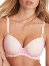 Camio Mio Lightly Lined Demi Bra In Barely There,pink