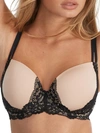 Camio Mio Lightly Lined Demi Bra In Black,hazel