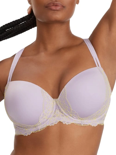 Camio Mio Lightly Lined Demi Bra In Lavender,sulphur