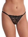 Camio Mio Adjustable Lace G-string In Black