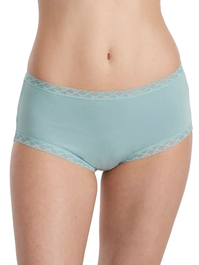 Natori Bliss Cotton Full Brief In Green