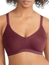 Olga Easy Does It Wire-free No Bulge T-shirt Bra In Vino