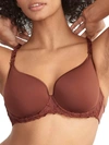 Simone Perele Andora 3d Convertible Plunge T-shirt Bra In Canyon Brown