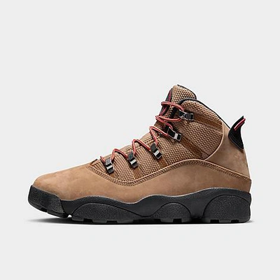 Nike Jordan Men's Winterized 6 Rings Boots In Rocky Tan/black/varsity Red