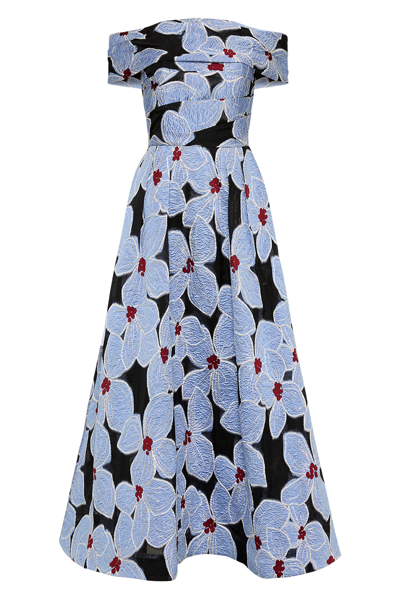 Rebecca Vallance -  Georgina Off Shoulder Midi Dress  - Size 10