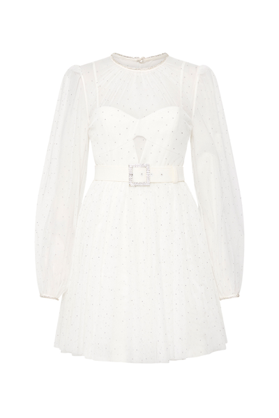 Rebecca Vallance -  Mirabella Long Sleeve Mini Dress  - Size 4