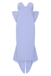 Rebecca Vallance Annabelle Strapless Midi Dress In Powder Blue