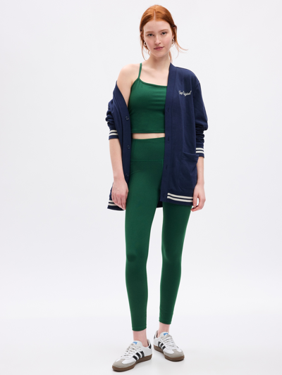 Gap Fit High Rise Recycled Power Full Length Leggings In June Bug Green