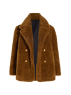 A.L.C WOMEN'S SCOUT TEDDY DOUBLE-BREASTED COAT