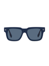 Burberry Hayden 54mm Rectangular Sunglasses In Blue