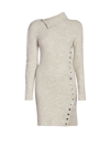 Isabel Marant Marina Boiled Knit Mini Dress In Beige