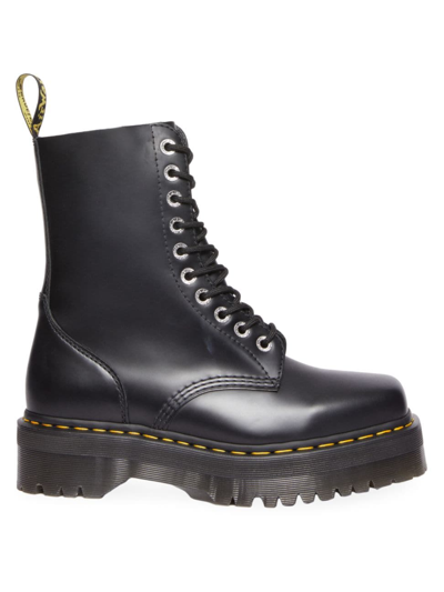 Dr. Martens' Women's 1490 Quad Leather Square-toe Boots In Black