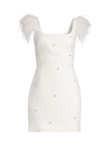 Likely Cameron Beaded Mini Dress In White