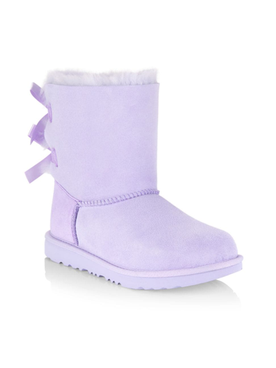 Ugg Babies' Little Girl's & Girl's Bailey Bow Ii Boots In Sage Blossom