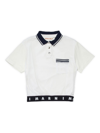 MARNI LITTLE GIRL'S & GIRL'S LOGO TAPE POLO SHIRT