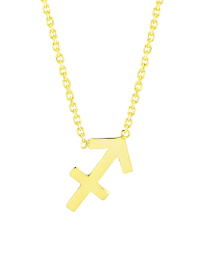 Saks Fifth Avenue Women's 14k Gold Astrological Sign Pendant Necklace In Sagittarius